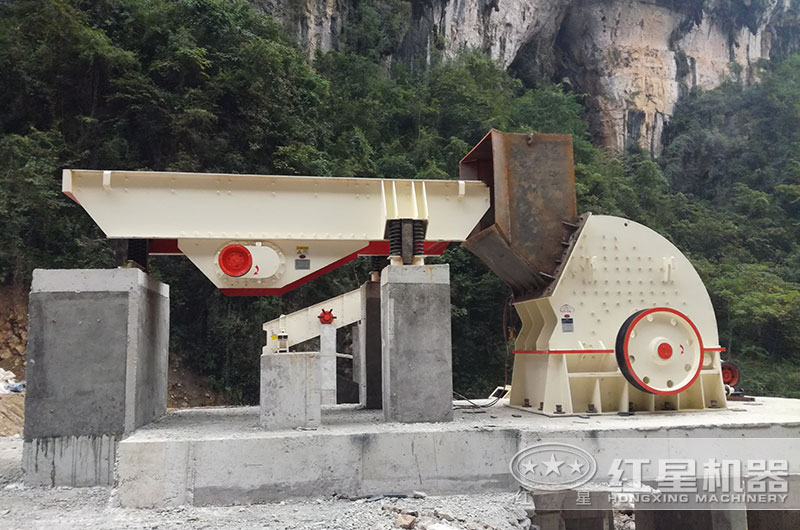 錘破機(jī)應(yīng)用生產(chǎn)現(xiàn)場搭建中